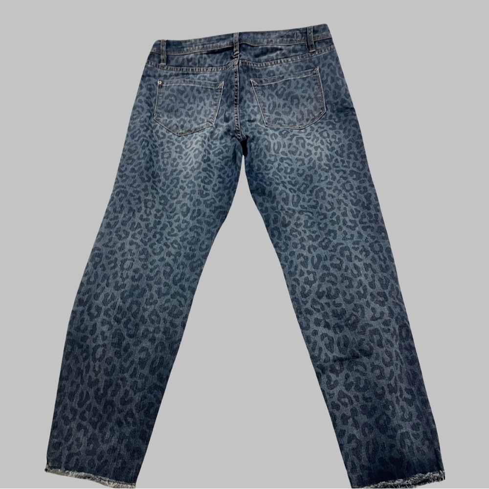 Leopard denim jeans by kensie